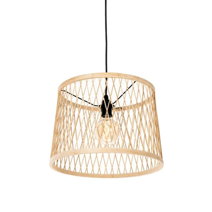 Landelijke buiten hanglamp rotan 3-lichts - Calamus