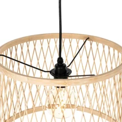 Landelijke buiten hanglamp rotan 3-lichts - Calamus