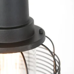 Landelijke buiten hanglamp zwart IP44 - Guardado