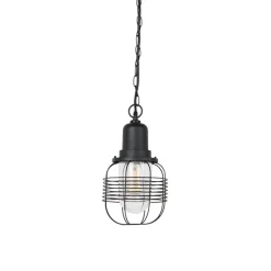 Landelijke buiten hanglamp zwart IP44 - Guardado