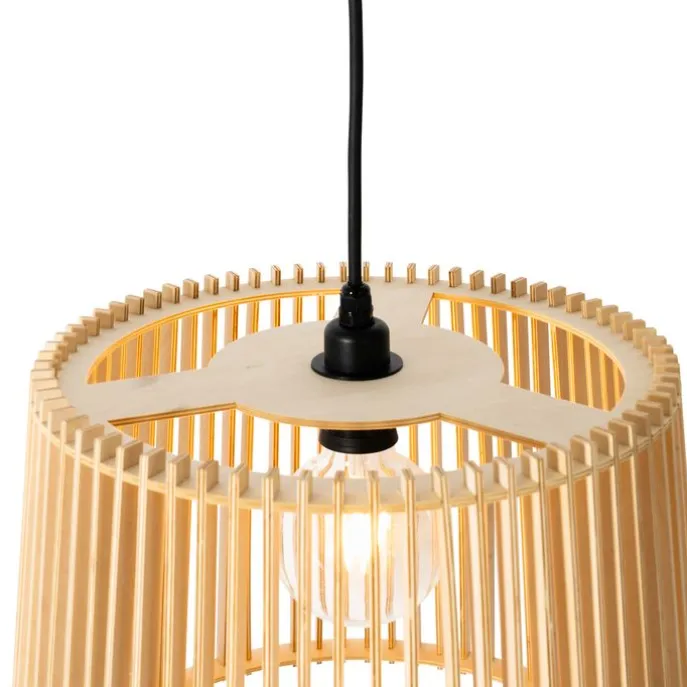 Landelijke buiten hanglamp hout IP44 - Jayla