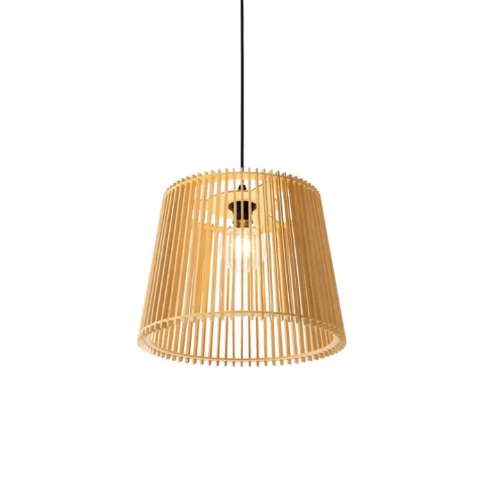 Landelijke buiten hanglamp hout IP44 - Jayla