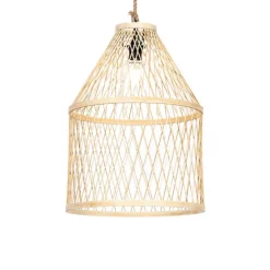 Landelijke buiten hanglamp rotan 40x55 cm - Calamus