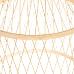 Landelijke buiten hanglamp rotan 40x55 cm - Calamus