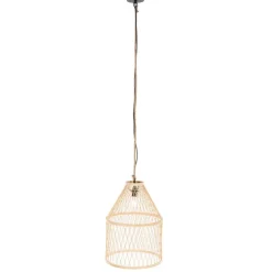 Landelijke buiten hanglamp rotan 40x55 cm - Calamus