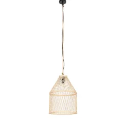 Landelijke buiten hanglamp rotan 40x55 cm - Calamus