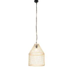 Landelijke buiten hanglamp rotan 40x55 cm - Calamus