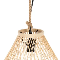 Landelijke buiten hanglamp rotan 40x55 cm - Calamus