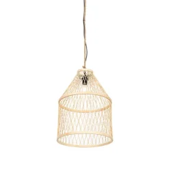 Landelijke buiten hanglamp rotan 40x55 cm - Calamus
