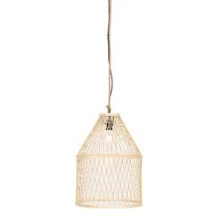 Landelijke buiten hanglamp rotan 40x55 cm - Calamus