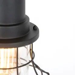 Landelijke buiten hanglamp zwart - Moreno