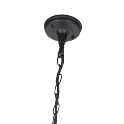 Landelijke buiten hanglamp zwart - Moreno