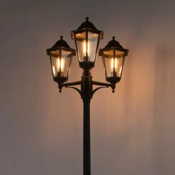 Landelijke buiten lantaarn zwart IP44 - New Orleans