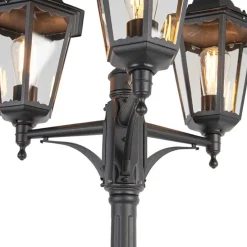 Landelijke buiten lantaarn zwart IP44 - New Orleans