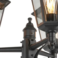 Landelijke buiten lantaarn zwart IP44 - New Orleans