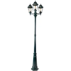 Landelijke buiten lantaarn donker groen 3-lichts IP44 - New Orleans