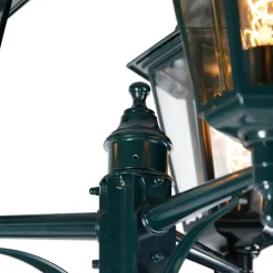 Landelijke buiten lantaarn donker groen 3-lichts IP44 - New Orleans