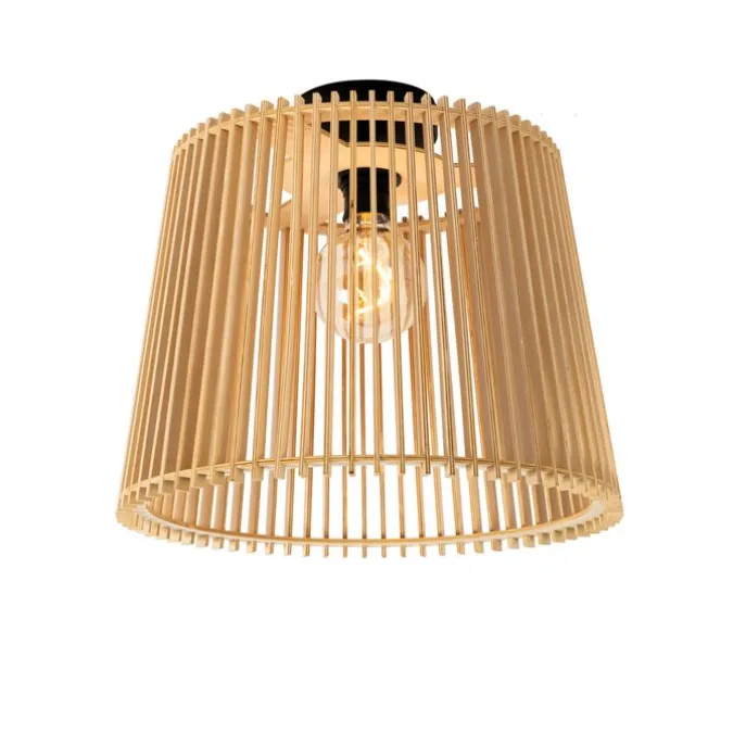 Landelijke buiten plafondlamp hout IP44 - Jayla