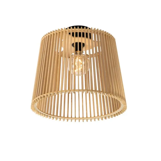 Landelijke buiten plafondlamp hout IP44 - Jayla