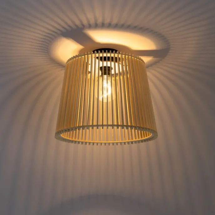 Landelijke buiten plafondlamp hout IP44 - Jayla