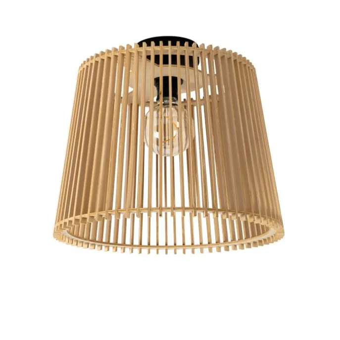 Landelijke buiten plafondlamp hout IP44 - Jayla