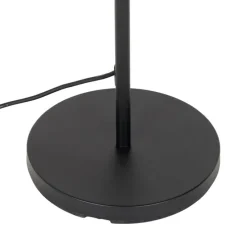 Landelijke buiten vloerlamp zwart met bamboe incl. LED - Kaiser