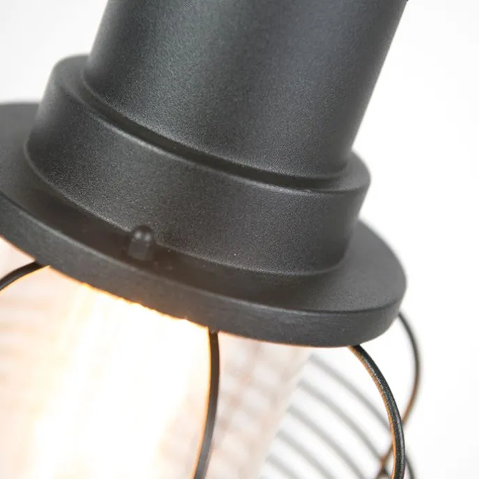 Landelijke buitenlamp zwart IP44 - Guardado