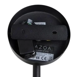 Landelijke buitenwandlamp zwart met glas - Elza