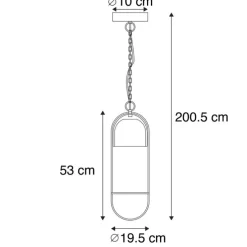 Landelijke hanglamp beton rond - Fauna A