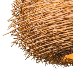 Landelijke hanglamp bruin rotan - Hatch 45