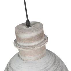 Landelijke hanglamp grijs - Dory