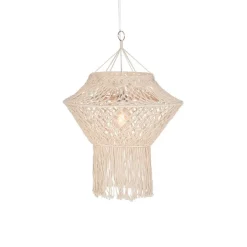 Landelijke hanglamp macramé 90 cm - Macra