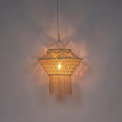 Landelijke hanglamp macramé 90 cm - Macra