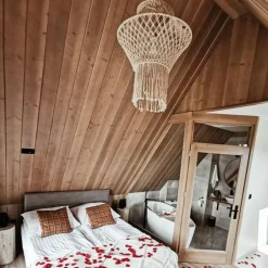 Landelijke hanglamp macramé 90 cm - Macra