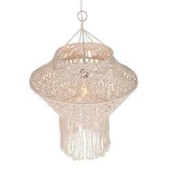 Landelijke hanglamp macramé 90 cm - Macra