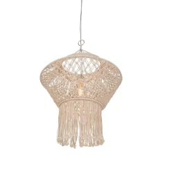 Landelijke hanglamp macramé 90 cm - Macra