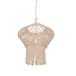 Landelijke hanglamp macramé 90 cm - Macra