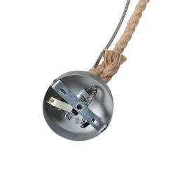 Landelijke hanglamp touw met rotan - Calamus