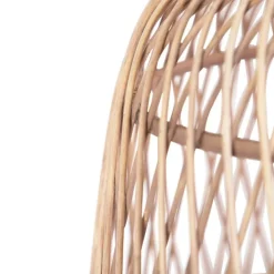 Landelijke hanglamp touw met rotan - Calamus