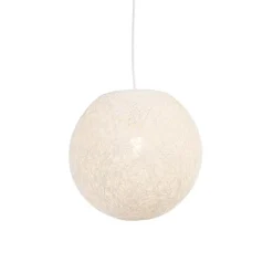 Landelijke hanglamp wit bol 35cm - Corda