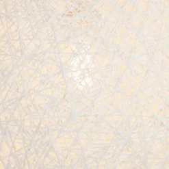 Landelijke hanglamp wit bol 35cm - Corda