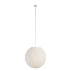 Landelijke hanglamp wit bol 60cm - Corda