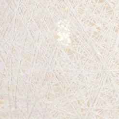 Landelijke hanglamp wit bol 60cm - Corda