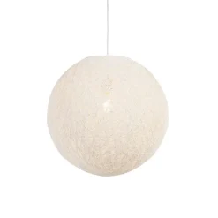 Landelijke hanglamp wit bol 45cm - Corda