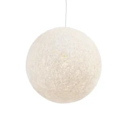 Landelijke hanglamp wit bol 45cm - Corda