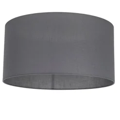 Landelijke hanglamp wit met grijze kap 50 cm - Combi 1
