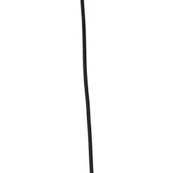 Landelijke hanglamp zwart met touw 45 cm - Leia