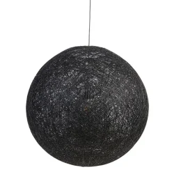 Landelijke hanglamp zwart 80 cm - Corda