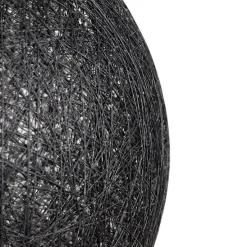 Landelijke hanglamp zwart 80 cm - Corda