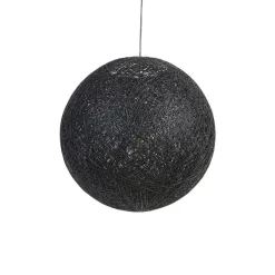 Landelijke hanglamp zwart 60 cm - Corda